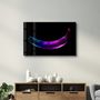Other wall decoration - Abstract Blue and Purple Banana | Glass Wall Art - ARTDESIGNA