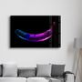Other wall decoration - Abstract Blue and Purple Banana | Glass Wall Art - ARTDESIGNA
