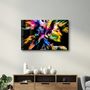 Other wall decoration - Abstract Colorful Woman Portrait V2 | Glass Wall Art - ARTDESIGNA