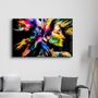 Other wall decoration - Abstract Colorful Woman Portrait V2 | Glass Wall Art - ARTDESIGNA