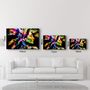 Other wall decoration - Abstract Colorful Woman Portrait V2 | Glass Wall Art - ARTDESIGNA