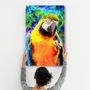 Autres décorations murales - Colorful Parrot | Glass Wall Art - ARTDESIGNA