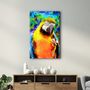 Autres décorations murales - Colorful Parrot | Glass Wall Art - ARTDESIGNA