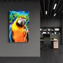 Autres décorations murales - Colorful Parrot | Glass Wall Art - ARTDESIGNA