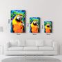 Autres décorations murales - Colorful Parrot | Glass Wall Art - ARTDESIGNA