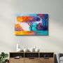 Autres décorations murales - Abstract Colorful Trees 2 | Glass Wall Art - ARTDESIGNA