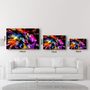 Autres décorations murales - Abstract Colorful Woman Portrait V3 | Glass Wall Art - ARTDESIGNA