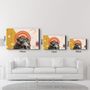 Other wall decoration - Abstract Shapes and Statue | Glass Wall Art - ARTDESIGNA