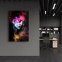 Other wall decoration - Abstract Colorful Face 3 | Glass Wall Art - ARTDESIGNA