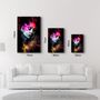 Other wall decoration - Abstract Colorful Face 3 | Glass Wall Art - ARTDESIGNA