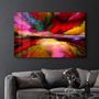 Other wall decoration - Abstract Colorful Clouds 2 | Glass Wall Art - ARTDESIGNA