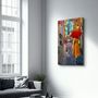 Autres décorations murales - Abstract Eiffel Tower 2 | Glass Wall Art - ARTDESIGNA