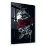 Other wall decoration - Abstract Red Poseidon | Glass Wall Art - ARTDESIGNA