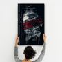 Other wall decoration - Abstract Red Poseidon | Glass Wall Art - ARTDESIGNA