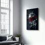 Other wall decoration - Abstract Red Poseidon | Glass Wall Art - ARTDESIGNA