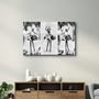 Other wall decoration - Black and White Ballerina | Glass Wall Art - ARTDESIGNA