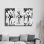 Other wall decoration - Black and White Ballerina | Glass Wall Art - ARTDESIGNA