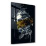 Autres décorations murales - Abstract Yellow Poseidon | Glass Wall Art - ARTDESIGNA
