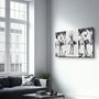 Other wall decoration - Black and White Ballerina | Glass Wall Art - ARTDESIGNA