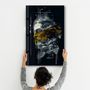 Autres décorations murales - Abstract Yellow Poseidon | Glass Wall Art - ARTDESIGNA