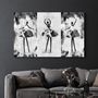 Other wall decoration - Black and White Ballerina | Glass Wall Art - ARTDESIGNA
