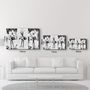 Other wall decoration - Black and White Ballerina | Glass Wall Art - ARTDESIGNA