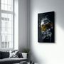 Autres décorations murales - Abstract Yellow Poseidon | Glass Wall Art - ARTDESIGNA