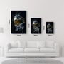 Autres décorations murales - Abstract Yellow Poseidon | Glass Wall Art - ARTDESIGNA