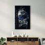 Autres décorations murales - Abstract Blue Poseidon | Glass Wall Art - ARTDESIGNA