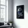 Autres décorations murales - Abstract Blue Poseidon | Glass Wall Art - ARTDESIGNA