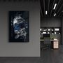Autres décorations murales - Abstract Blue Poseidon | Glass Wall Art - ARTDESIGNA