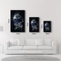 Autres décorations murales - Abstract Blue Poseidon | Glass Wall Art - ARTDESIGNA