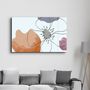 Other wall decoration - Abstract Shapes and Flower | Glass Wall Art - ARTDESIGNA