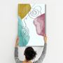 Other wall decoration - Abstract Shapes V4 4 | Glass Wall Art - ARTDESIGNA