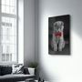 Autres décorations murales - Cat with Bow Tie | Glass Wall Art - ARTDESIGNA