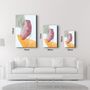 Autres décorations murales - Abstract Shapes V5 5 | Glass Wall Art - ARTDESIGNA