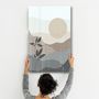 Other wall decoration - Abstract Flower and Sun | Glass Wall Art - ARTDESIGNA