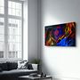 Other wall decoration - Abstract Colorful Shapes | Glass Wall Art - ARTDESIGNA