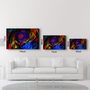 Other wall decoration - Abstract Colorful Shapes | Glass Wall Art - ARTDESIGNA
