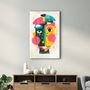 Other wall decoration - Abstract Colorful Face V1 | Glass Wall Art - ARTDESIGNA