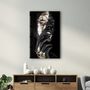 Other wall decoration - Golden Face Woman Portrait | Glass Wall Art - ARTDESIGNA