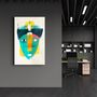 Autres décorations murales - Abstract Colorful Face V2 | Glass Wall Art - ARTDESIGNA