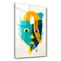 Autres décorations murales - Abstract Colorful Face V3 | Glass Wall Art - ARTDESIGNA