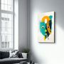 Autres décorations murales - Abstract Colorful Face V3 | Glass Wall Art - ARTDESIGNA