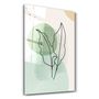 Autres décorations murales - Abstract Shapes and Leaves V1 | Glass Wall Art - ARTDESIGNA