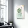 Autres décorations murales - Abstract Shapes and Leaves V1 | Glass Wall Art - ARTDESIGNA