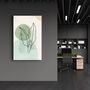 Autres décorations murales - Abstract Shapes and Leaves V1 | Glass Wall Art - ARTDESIGNA