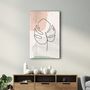 Autres décorations murales - Abstract Shapes and Leaves V2 | Glass Wall Art - ARTDESIGNA