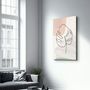 Autres décorations murales - Abstract Shapes and Leaves V2 | Glass Wall Art - ARTDESIGNA