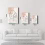 Autres décorations murales - Abstract Shapes and Leaves V2 | Glass Wall Art - ARTDESIGNA